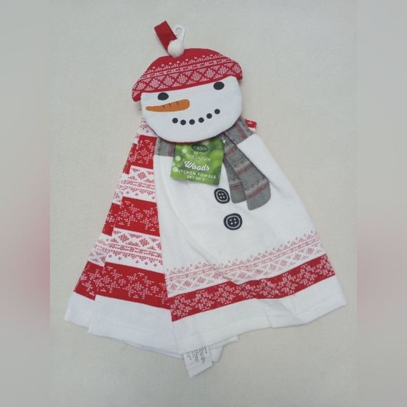 NWT Kohl's Holiday Set of Kitchen Towels, Bath Towel, Oven Mitt and Pot Holder - Picture 4 of 9